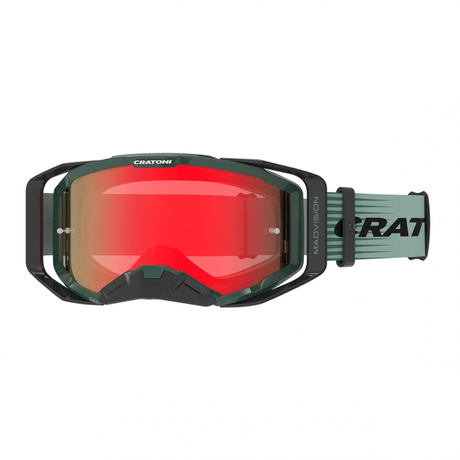 Akiniai Cratoni Madvision Color+ Sport Sage matt red mirror