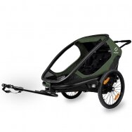 Bicycle trailer for children 2 seats Hamax Outback Green/black