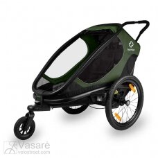 Bicycle trailer for children 2 seats Hamax Outback Green/black