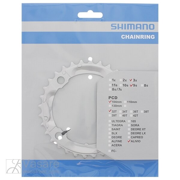 Dantratis 32T FC-M430-8 pilkas Shimano Alivio