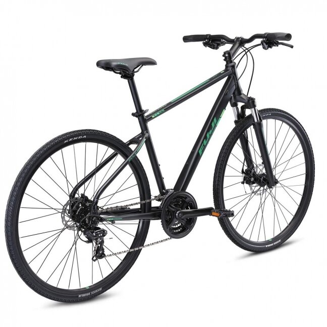 Dviratis Fuji TRAVERSE 1.7 Satin Black / Green 2