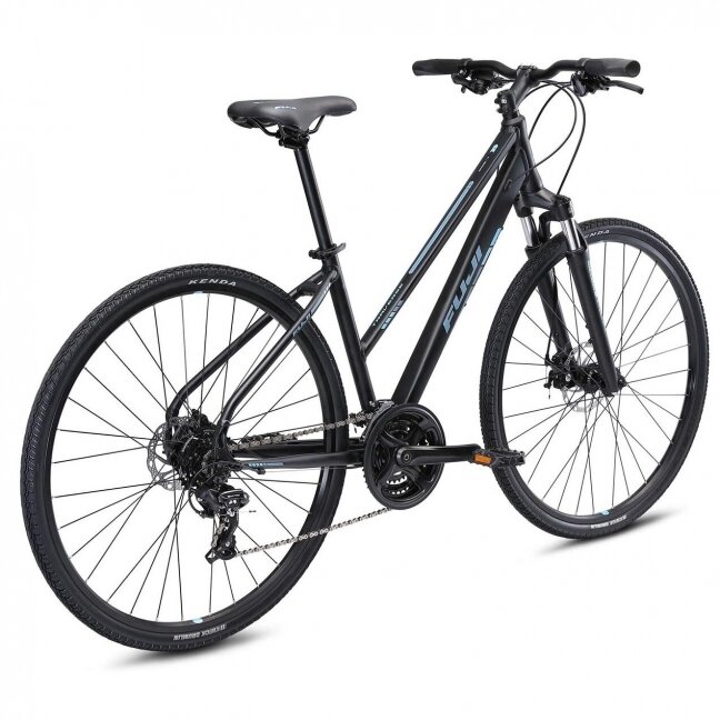 Bicycle Fuji TRAVERSE 1.7 ST 17 Satin Black /Cyan 2