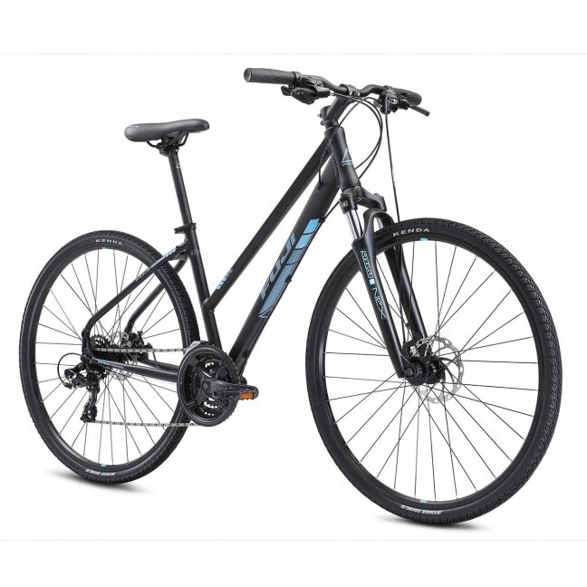 Bicycle Fuji TRAVERSE 1.7 ST 17 Satin Black /Cyan 1