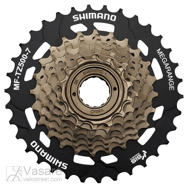 Galinis žvaigždučių blokas Shimano MF-TZ500 užsukamas 7pav. 14-34T