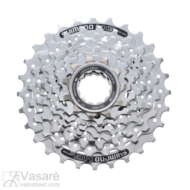 Galinis žv. blokas 8 pav. Shimano HG-51 11-30 dant