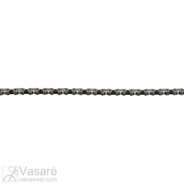 chain KMC K1 wide 1/2"x1/8" 110 links silver/black box