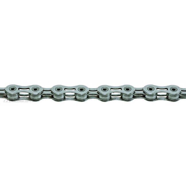 Chain KMC X-10 SL silver, 30sp. 228g. 112links 1/2 x 11/128