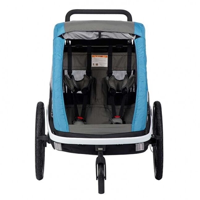 HAMAX AVENIDA double kids bike trailer blue