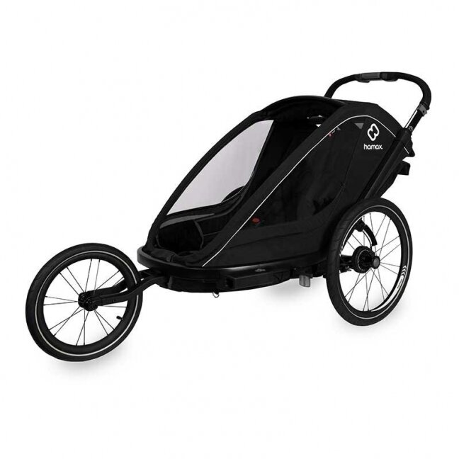 HAMAX Breeze trailer for 2 kids, black 2