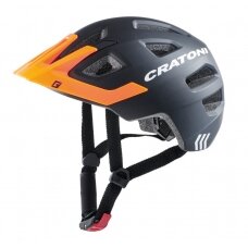 helmet Cratoni Maxster Pro (Kid), black/orange matt, size S/M (51-56cm)