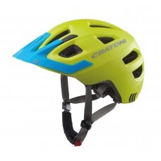 helmet Cratoni Maxster Pro (Kid), lime/blue matt, size XS/S (46-51cm)