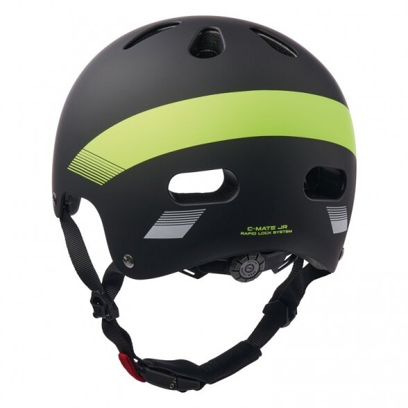 Helmet Cratoni C-Mate Jr., black-lime matt, size S/M (54-58cm) 1