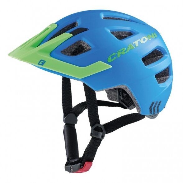 helmet Cratoni Maxster Pro (Kid), blue/green matt, size XS/S (46-51cm)