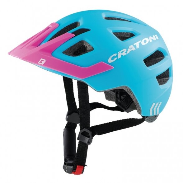 helmet Cratoni Maxster Pro (Kid), blue/pink matt, size XS/S (46-51cm)
