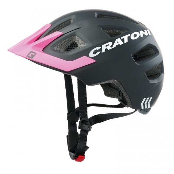 helmet Cratoni Maxster Pro (Kid), size XS/S (46-51cm) black/pink matt