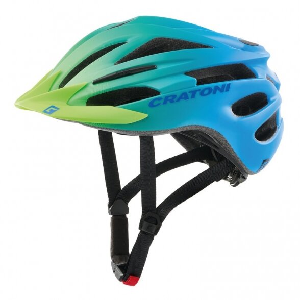 Helmet Cratoni Pacer Jr., green/blue matt, size XS/S (50-55cm)