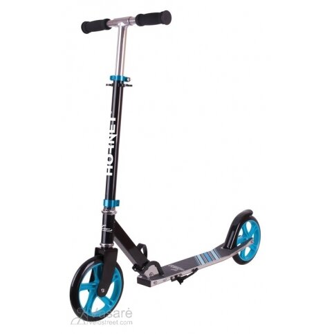 City scooter Hornet alu/steel 8" black/bright blue 200mm