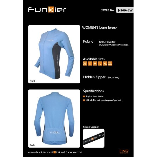 Women's jacket blue J369LWS