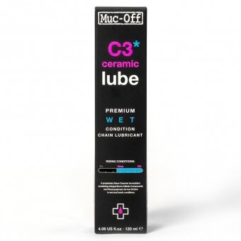 Muc-Off C3 Ceramic Lube 120ml- keraminis grandinės tepalas  drėgnoms sąlygoms