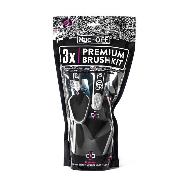 Muc-Off 3x Brush Set - 3 šepetėlių komplektas