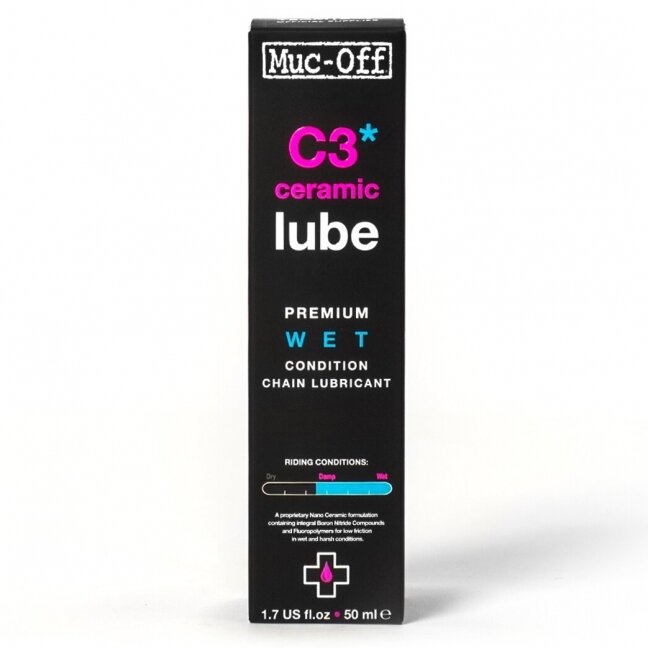 Muc-Off C3 Ceramic Lube 50ml- keraminis grandinės tepalas drėgnoms sąlygoms 1