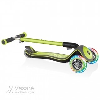 scooter Globber Elite Lights Deluxe (Lime green)  2