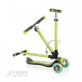 scooter Globber Elite Lights Deluxe (Lime green)  3