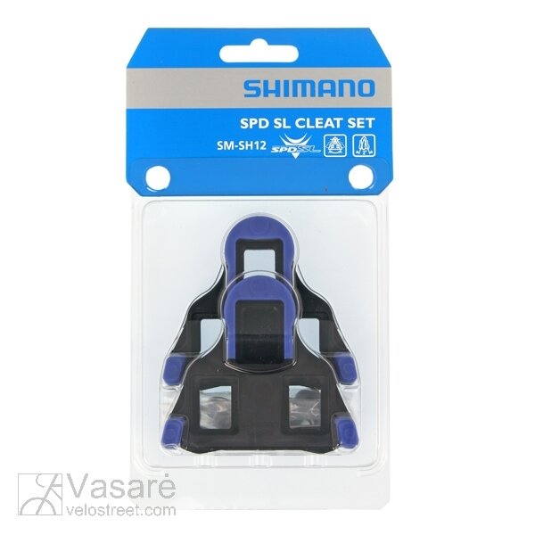 Plokštelės pedalams SHIMANO SM-SH12 Blue