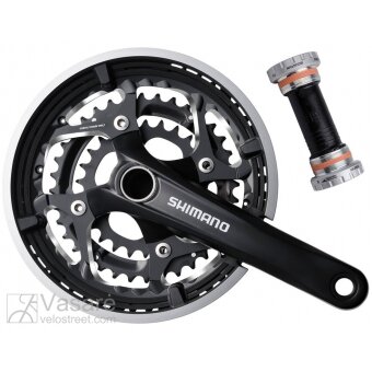 Priekinis žv. blokas Shimano FC-T551 48/36/26 170mm su miniklio guoliais