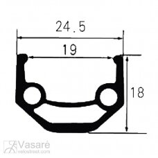 Rim ALU Double VENTURA  28" 622x19/25, 36