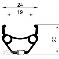 alloy rim "DRAGON L-719", 27