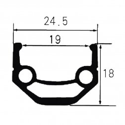 Ratlankis ALU Double VENTURA  26 x 1.75, 36s