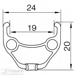 Rim REMERX "TOP DISC", 27.5" 32h 584 x 19 mm