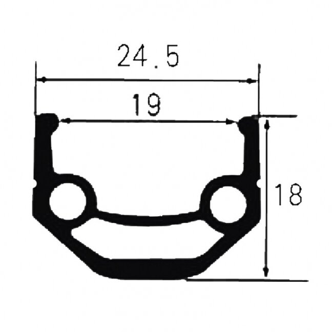 alloy double wall rim VENTURA, 26 x 1.75 1