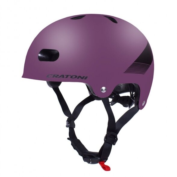 helmet Cratoni C-Mate Jr., purple-black met.matt,size S/M (54-58cm)