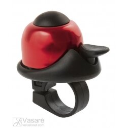 mini bell M-WAVE, alloy red / black plastic base