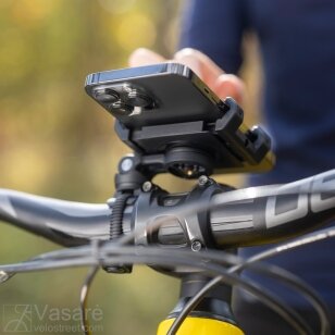 SPC+ Bike komplektas suspaudžiamas Universal Phone Clamp