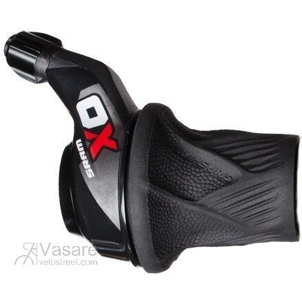 SRAM Shifter X0 Grip Shift 10sp Rear w Locking Grip Red