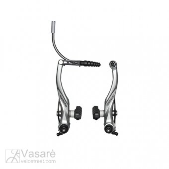 Stabdžiai Shimano Alivio BR-T4000 V-Brake galiniai X-Type Pilki