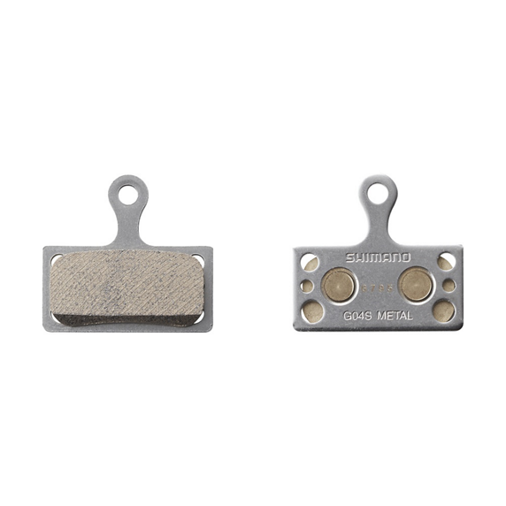 Brake pads Shimano G04S-MX Metal pad and spring with split pin (pair)