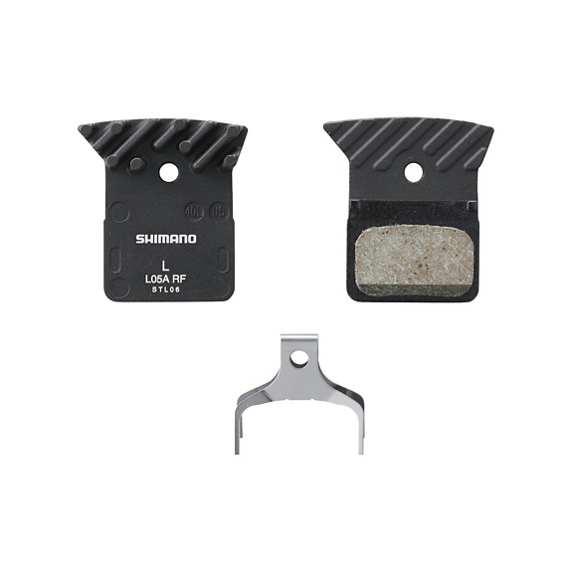 Stabdžių trinkelės Shimano L05A-RF Resin pad with fin and spring (pair)