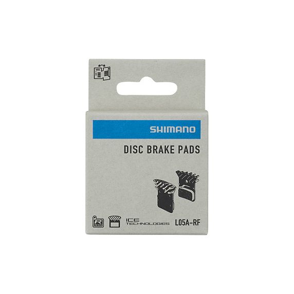 Brake pads Shimano L05A-RF Resin pad with fin and spring (pair) 2