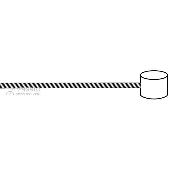 Stabdžių troselis su 7x6mm galvute,1800mm nerūdijantis