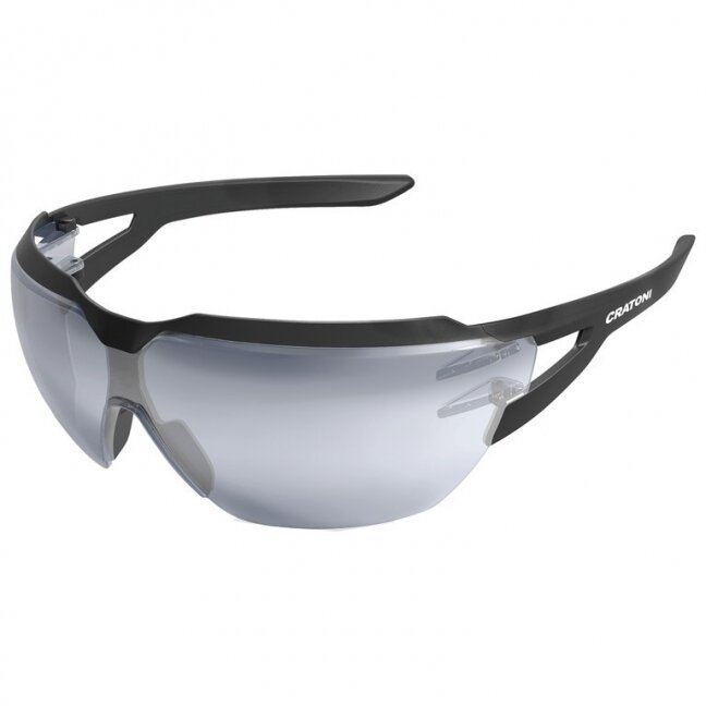 sunglasses Cratoni C-Active photochr., frame black matt,lens trans,silv.-mirror