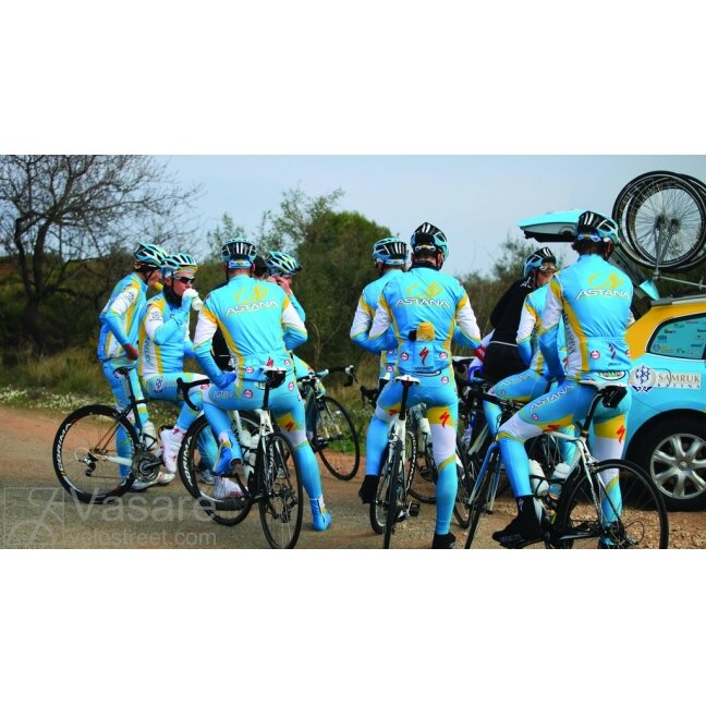 TACX training with Pro team Astana 1