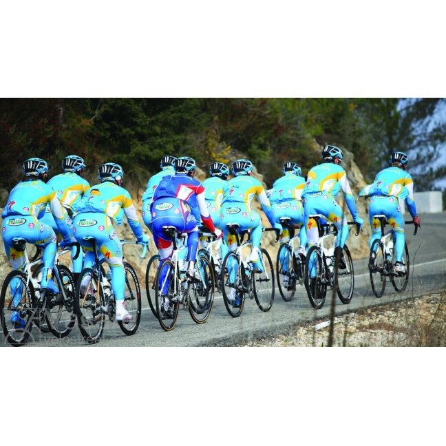 TACX training with Pro team Astana