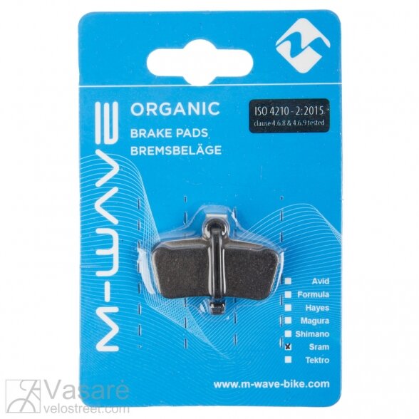 Brakepads Sram: X0 Trail/Guide, organic 1