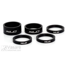 XLC A-Head Spacer-Set 3x5, 1x10, 1x15 mm, 1" black