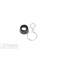 Headset cap 1 1/8"  Blk Al