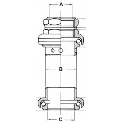 Vairo kolonėlės k-tas met. 22.4/30.2/26,4mm 1&quot; cp